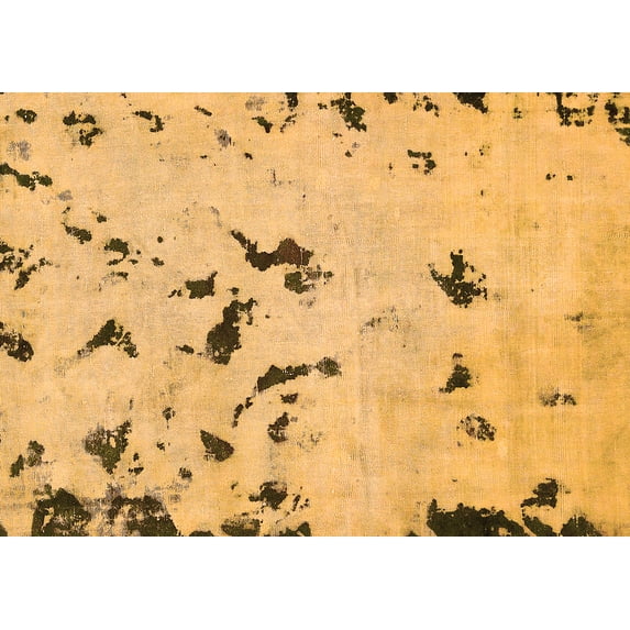 Ahgly Company Indoor Rectangle Abstract Orange Modern Area Rugs, 8' x 10'