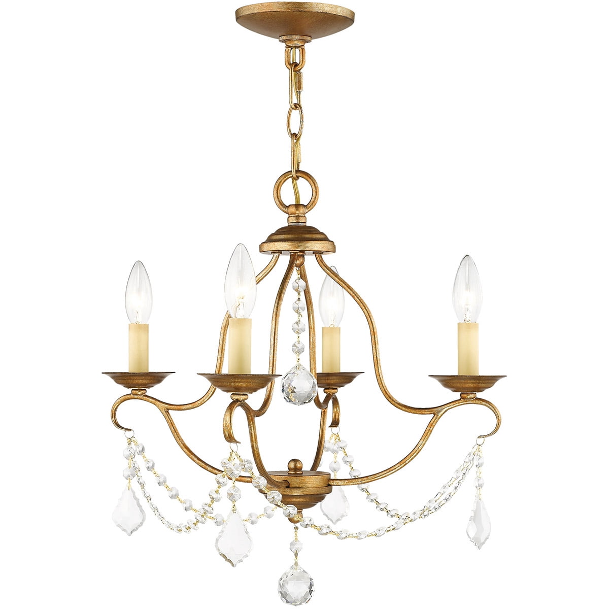 4 Light AGL Mini Chandelier with Steel base material