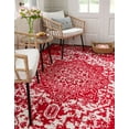 thumbnail image 4 of Unique Loom Richmond Collection Area Rug - Medallion (10' x 13' 1" Rectangle Red/Ivory), 4 of 6