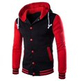 thumbnail image 4 of Veste de Baseball Homme Mode Hommes Veste Décontractée Extérieur Veste à Simple Boutonnage Veste de Travail Veste d'Uniforme de Baseball, 4 of 8
