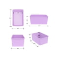 thumbnail image 4 of Pen+Gear Cubby Bin, 12.27 x 7.96 x 5.12 in, Lavender Sunrise, 8-Pack, 4 of 5