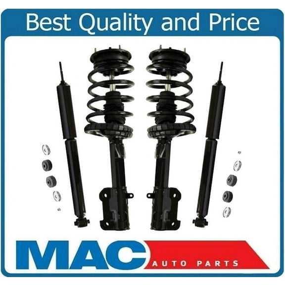 Front Complete Strut & Spring Assembly & Rear Shock Mustang 4.0L 4.6L 2005-2010