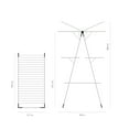 thumbnail image 2 of Brabantia Collapsible Metal Clothes Drying Rack Tower, 76 Feet, Off-White, 2 of 4