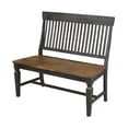 thumbnail image 2 of International Concepts Solid Wood Vista Slatback Bench, 2 of 7