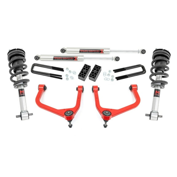 Rough Country 3.5" Lift Kit w/M1 Struts for 2019-2024 GMC Sierra 1500 - 22640RED
