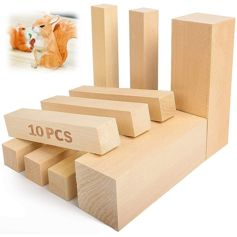 10x Basswood Carving Blocks Wood Carving Turning Blanks Premium Two Sizes -  AliExpress