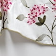 thumbnail image 2 of Home Soft Things Floral Embroidery Valance, 1 Piece, Sun Flower Burgundy, 19 x 60 Inches, 2 of 5
