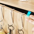thumbnail image 7 of Grofry Over The Door Door Hanger Free Punching No Trace Stainless Steel Clothes Rack for Home White, 7 of 7