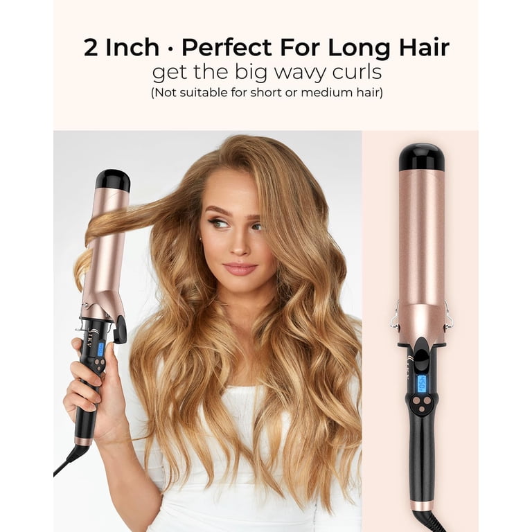 IKV 2 Inch Extra Large Curling Iron, Long Hair photo 6