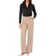 thumbnail image 2 of CAMISA LEOTARDO DE BOTÓN INSPIRADA EN CHIC PARA MUJER, BLUSA DE SATÉN DE MANGA LARGA CON SOLAPA DE MUESCA PARA TRABAJO TALLA S NEGRO, 2 of 6