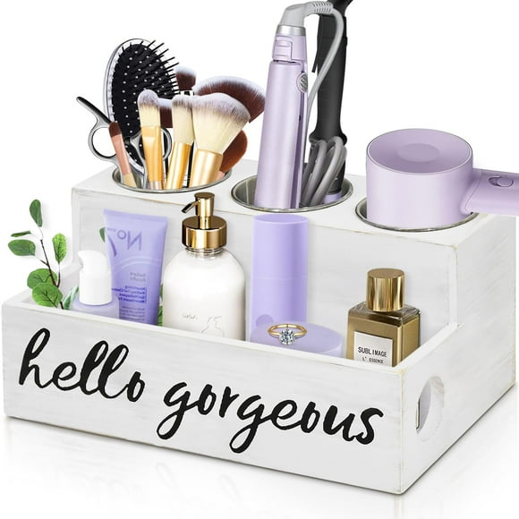 Hair Dryer Holder countertop Hair Tool Blow Dryer Holder Hair Accessories Organizer for Bathroom Decor Supplies Storage and Vanity caddy for Styling Accessories