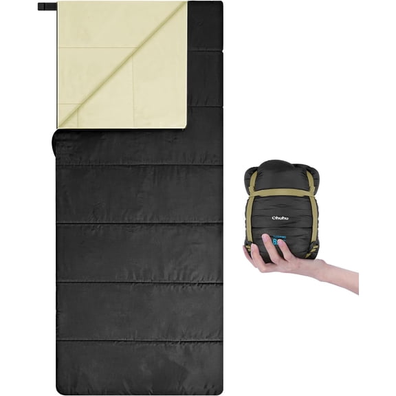 Sleeping Bag, Unbranded Lightweight Sleeping Bag 3 Season Warm Weather Portable Compact Sleeping Bags for Adult Kids with Carry Bag for Camping Hiking Backpacking and Outdoors 59℉-77℉