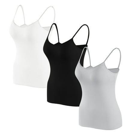 Bigersell Womens Bra On Sale Womens 3pc Sports Bra Wirefree Padded Medium Impact Yoga Bras Gym Running Workout Tank Tops for Workout Sleeping Traveling Full-Coverage Bra Style F-199 Gray XL