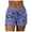 Blue, variant on Casual Shorts for Women Bandage Short With Pockets Loose Print Short Pants Pants