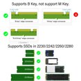 thumbnail image 3 of M.2 NGFF MSATA B Key SSD To Serial ATA Adapter, M.2 NGFF BKey To Serial ATA Converter Easy Install Shockproof Connector  for 2230 2242 2260 2280 SSD, 3 of 7