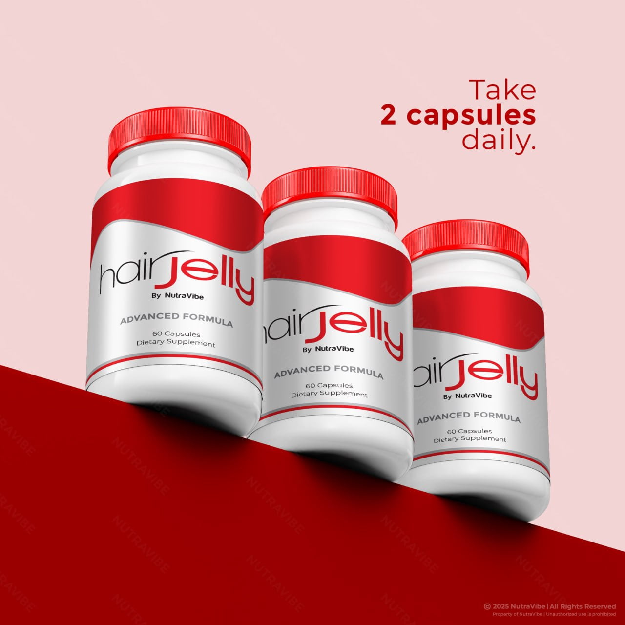 HairJelly Hair Growth Supplement, Hair Jelly Protein Capsules, All Natural Supplement To Help Fine, Thinning and Weak Hair, Original Hair Vitamins, Reviews (60 Capsules)
