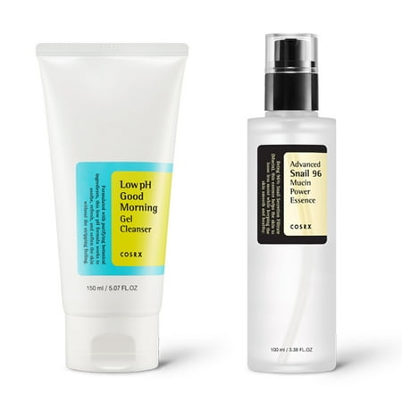 [ COSRX ] Low pH Good Morning Gel Cleanser 150ml with Advanced Snail 96 Mucin Power Essence 100 ml SET