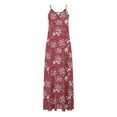 thumbnail image 4 of Pompotops Robes d'Été pour Femmes Décontractées Boho Imprimées à Cerceau avec Poches, 4 of 5