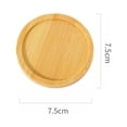 thumbnail image 2 of Bamboo Round Square Plant Tray Coaster Bowls Plates For Succulents Pots Trays Base Stander Garden Decor Home Decoration Crafts, 2 of 7