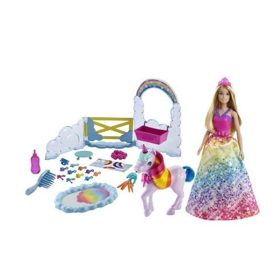 Set de Juego Mattel Barbie Muñeca con Pony Arcoíris