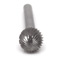 thumbnail image 5 of SD-5 Ball Shape - Premium Double Cut Tungsten Carbide Burr 1/4" Shank, 5 of 5