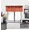 BRICK RUST, variant on Gorgeous Home Linen Burgundy 1pc Semisheer Solid Faux Silk Rod Pocket Straight Window Valance 55"in Wide X 18"in Length