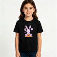 thumbnail image 2 of Girls Graphic Tees Halloween Pumpkin Bunny Kids T Shirt Ghost Cute 100% Cotton Short Sleeve Soft Tops 4-13Y, 2 of 5