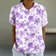thumbnail image 1 of Fiudx Ofertas Flash Artículos En Oferta Camiseta Holgada Informal con Estampado para Mujer, Tops de Manga Corta con Cuello de Muñeca, Blusa Bonita y de Lino, 1 of 4