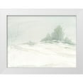 thumbnail image 3 of Randy Noble Fine Art 4x14 White Modern Wood Framed Wall Art Titled - Snow Bed, 3 of 5
