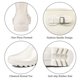 thumbnail image 5 of Botas de lluvia DKSUKO impermeables Wellington para mujer, color blanco brillante, 5 of 6