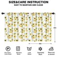 thumbnail image 2 of Blackout Kids Curtains,White Sunflower Childrens Insulated Curtains Set Of 2,Bedroom Essentials,Toddler Room Decor 52x63in(132x160cm), 2 of 4