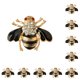 thumbnail image 2 of Minnieouse Broche Pins Esmalte Exquisito Diseñador Retro Breastpin Día de San Valentín Boda Fiesta Broches para Mujer Joyería Regalo Negro Type1 NO1, 2 of 6