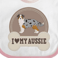 thumbnail image 4 of Inktastic Australian Shepherd Toy Aussie Boys or Girls Baby Bib, 4 of 4