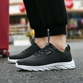 thumbnail image 5 of GHSOHS Mens Shoes Casual Sneakers for Men Fly Woven Mesh Golf Shoes Men's Fashion Sneakers Outdoor Mountaineering Tennis Shoes Lace up Breathable Soft Bottom Shoes Sports Running Shoes Size 43, 5 of 7