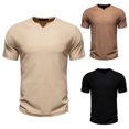OTEMRCLOC Man Polo T Shirt Vintage Oversize Men's Summer VNeck Short