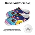 thumbnail image 6 of KLL Space Colorful Donut Pattern Adult Unisex Cozy Slippers,Fuzzy Slip-on Slippers TPR Sole Slippers Comfort Plush Home Footwear for Indoor & Outdoor-8, 6 of 7