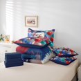 thumbnail image 6 of Homewish Pomeranian Dog 7-Piece Twin Bedding,4Th Of July Bedding Comforter Set,White,Balloon Decor,Navy Blue Reversible, 6 of 8