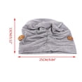 thumbnail image 2 of HLONK Women Pleated Turban Cap Button Mask Holder Solid Color Protect Ears for Head Wr, 2 of 20