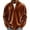 Brown, variant on Guluxicc Solid Velour Sweatshirts for Men Warm Quarter Zip Ribbed Cuffs Mock Neck Long Sleeve Casual Sweatshirts for Fall Winter