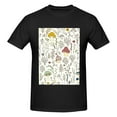 thumbnail image 4 of Bingfone Colorful Mushrooms And Plants Men'S Loose Fit Short-Sleeve Pocket T-Shirt, 4 of 7
