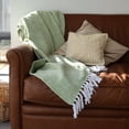 thumbnail image 2 of Audley Chevron Herringbone Couch Throw Blanket - 100% Cotton, 2 of 17