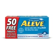 Aleve PM Naproxen Sodium Pain Reliever & Nighttime Sleep Aid Caplets, 220 mg, 150 Count