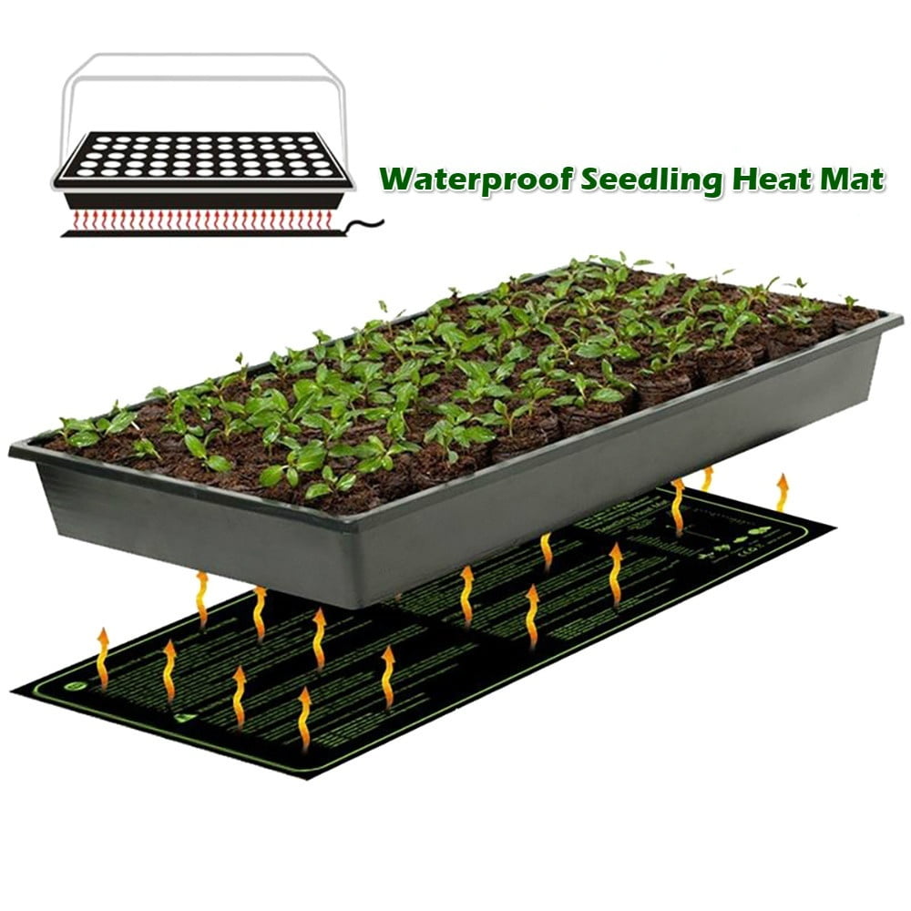 VIVOSUN Durable Waterproof Seedling Heat Mat Warm Hydroponic Heating Pad 25*52cm