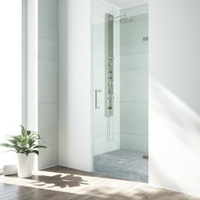 Vigo Soho 30 Adjustable Frameless Shower Door With Clear Glass