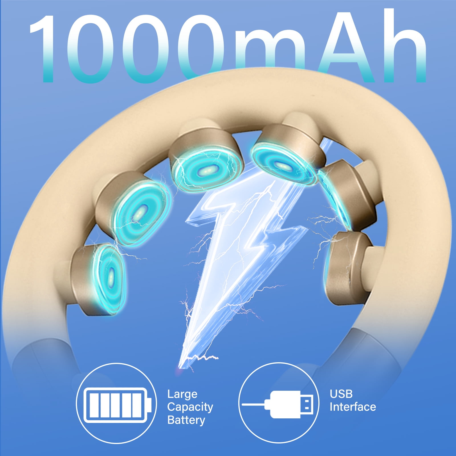 Neck Massager for Pain Relief Deep Tissue, Neck Massager with Heat, Portable Neck Massager Gift for Women Men