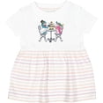 thumbnail image 3 of Inktastic Colorful French Poodles with Tea Girls Baby Dress, 3 of 5