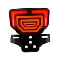 thumbnail image 1 of funtasica Motorcycle LED Tail Light with License Plate Bracket Integrated Turn s for Red Light, 1 of 7