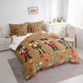 thumbnail image 3 of Homewish Xmas Nutcracker 7 Pieces Bedding Comforter Set for Teens Boys Girls,Merry Christmas Full Bedding Set Lightweight,Happy New Year Fitted Sheet Flat Sheet,Luxury Bedroom Decor,Reversible, 3 of 8