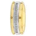 thumbnail image 3 of Believe by Brilliance Men's 1/10 C.t.t.w. Diamond Ring in Yellow Gold Tone Tungsten - Wedding Band, 3 of 3