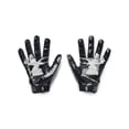 thumbnail image 2 of Guantes de fútbol Under Armour F8 para hombre, color negro y plateado metalizado, 2 of 2